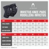 HO Soccer Invictus Knieschützer, Unisex, Erwachsene, Schwarz, M