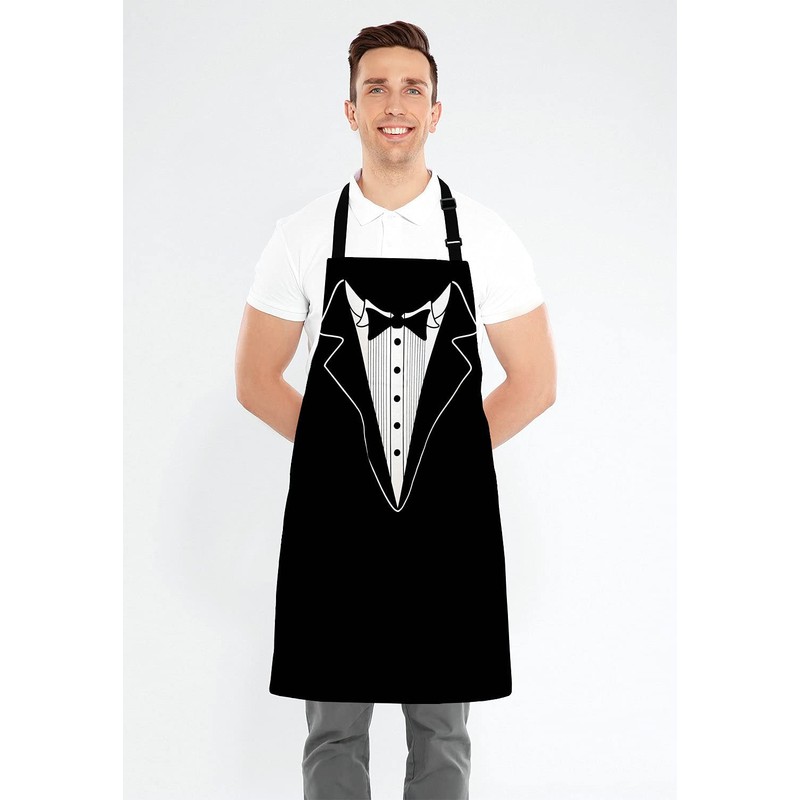 Lefolen Funny BBQ Apron Grilling Present - Novelty Fathers Day