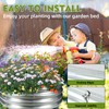 4FT Diameter Camp Fire Ring Pit, Large Round Galvanized Steel