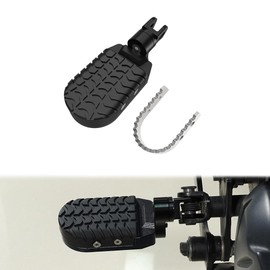 Xitomer Motorcycle Foot Pegs Fit for KLR650 Gen1 Gen2 Gen3 KLR650 1987-2018 2022-2024 Stainless & Rubber Motorcycle Footrest Wide Foot Pegs Footpeg