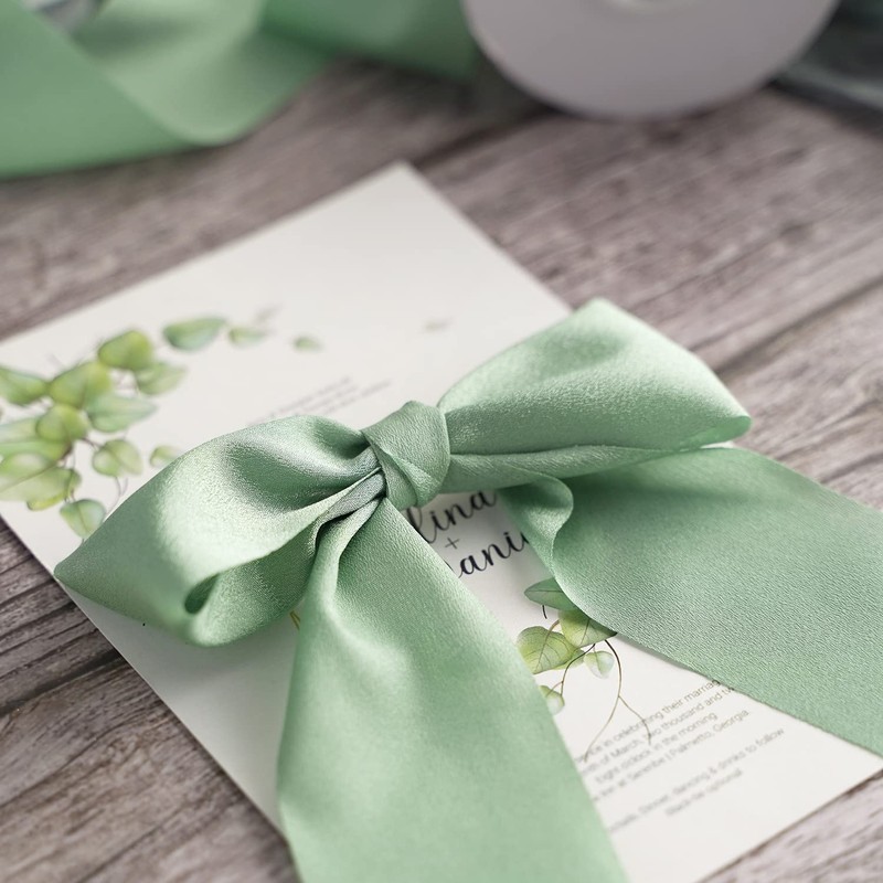 CHUQING Grosgrain Ribbon Light Brown Wedding Decor Ribbon for Gift