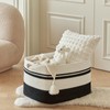 R RUNKA Large Rectangular Cotton Rope Storage Basket - 82L-
