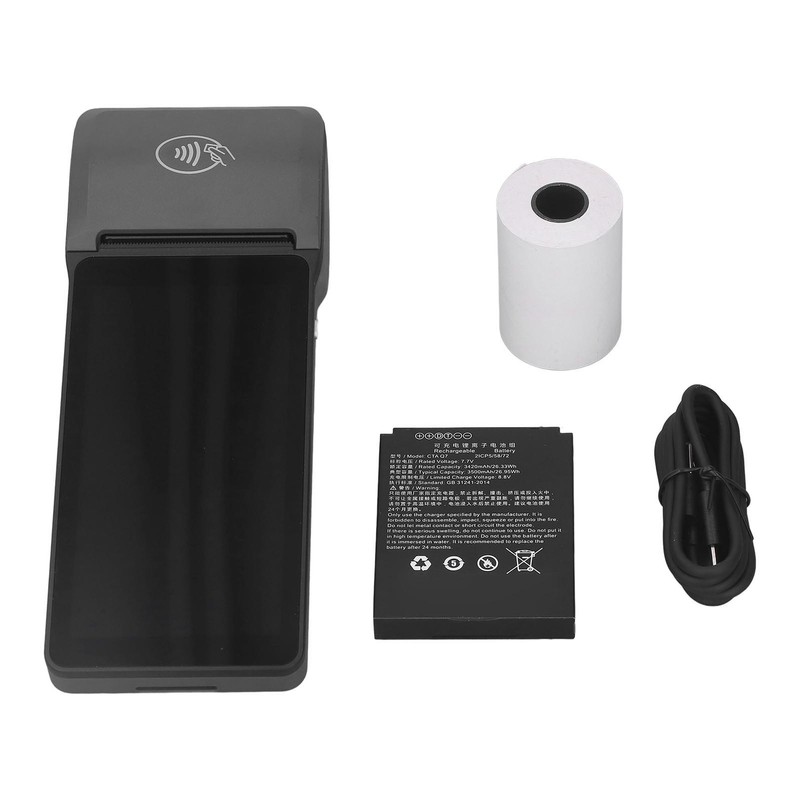 POS Terminal Receipt Printer 4G WIFI Bluetooth Thermal Printing 1D