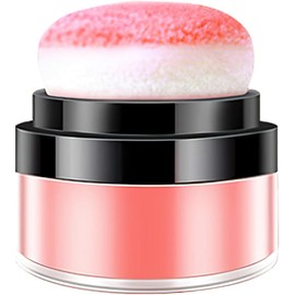Maquillaje Rubor en Cojín para Maquillaje Facial con Polvo Suelto, Diseño Pequeño y Único, Fácil de Usar Look Natural y Rosado
