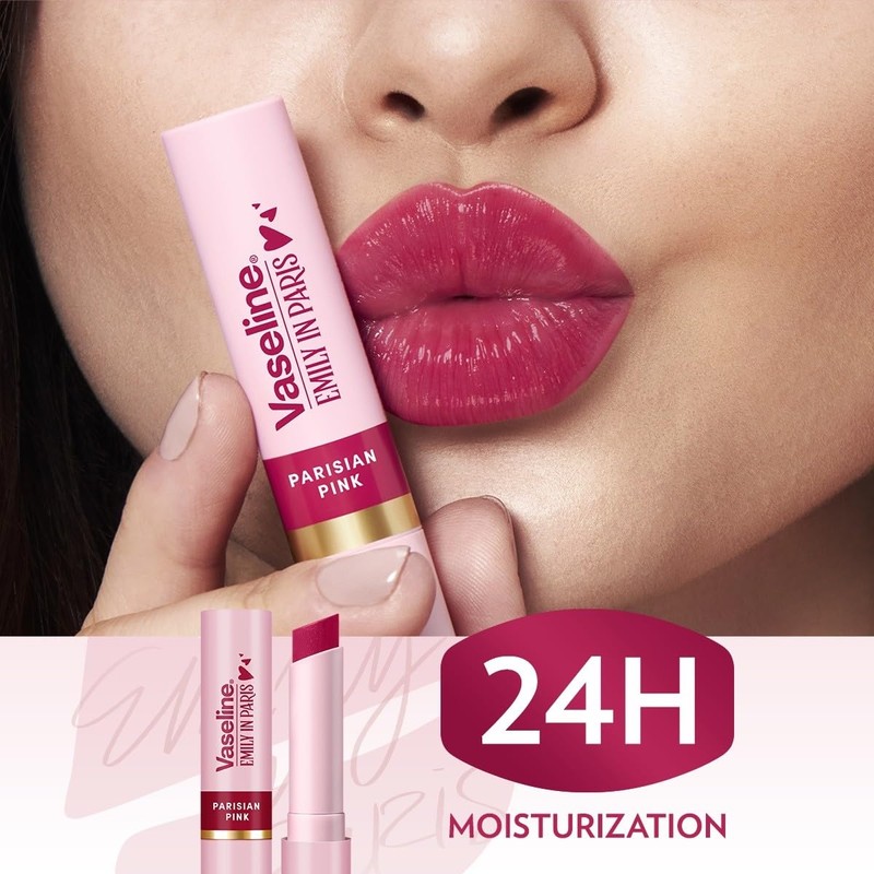 Vaseline x Emily in Paris Parisian Pink Moisturising Lip Balm