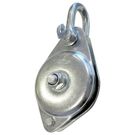 1 Ton Rigging Block | 4" Ball Bearing Sheave | Pulley, Marine, Industrial | HD Premium