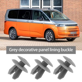 VGOL Pack of 50 Trim Clips Replacement 70186729901 701867299 Compatible with VW T4 T5 Car Trim Clips Door Trim Clips Grey