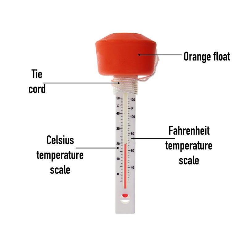 Floating Water Thermometer to Easily Read Water Temperature - Great