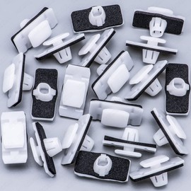 Rexka 20pcs Lower Door Garnish Clip for Honda Acura 75315-TP6-A01 Crosstour Pilot Ridgeline RDX 75315TP6A01