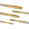 Yakamoz 5pcs Machine Screw Thread Tap Set HSS Titanium Spiral