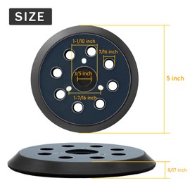 D26451 Palm Sander Pad Replacement, 5 Inch Sander Backing Pad Compatible with DeWalt D26453 Random Orbital Sander