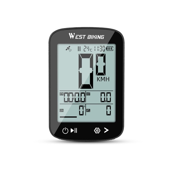 Yongness 2.4" Bike Computer Wireless Odometer Multifunction IPX7 Waterproof GPS