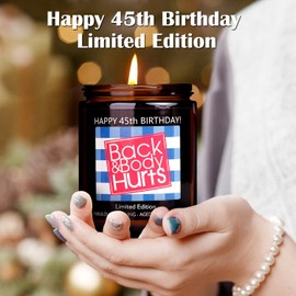 45TH Birthday Gifts for Women Men, Happy 45th Birthday Decorations for Women Men, 45th Birthday Gift Ideas, 45 Year Old Birthday Gifts for Women Men Him Her Mom Dad Wife Husband Friends Sister