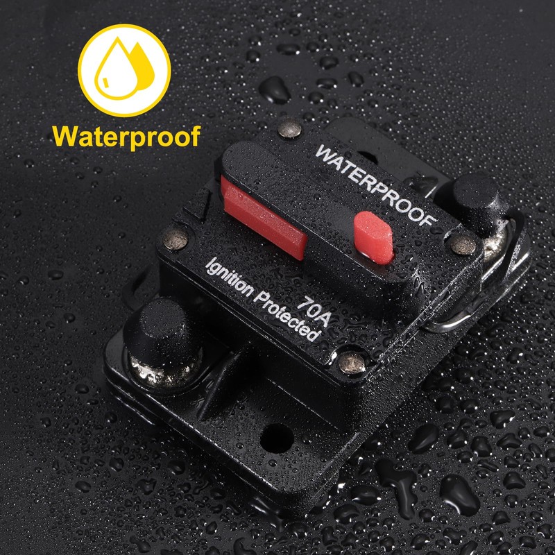DMiotech 200A Circuit Breaker, 12-48V DC Automotive Inline Fuse Holders