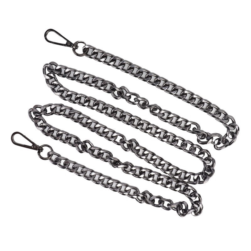 8pcs Curb Chain 8 Side Milled Straight Buckle 1.2meter DIY