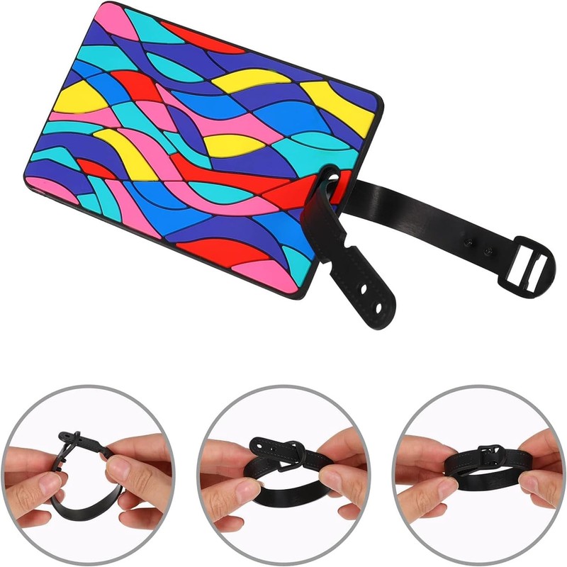 JCZD Travel Luggage Suitcase Labels ID Tags Business Card Holder,
