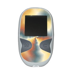 MightySkins Glossy Glitter Skin Compatible with Care Touch Glucose Meter - Eye of The Storm | Protective, Durable High-Gloss Glitter Finish | Easy to Apply | Made in The USA
