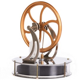 Sunnytech Low Temperature Stirling Engine Motor Mechanical Skills Educational Model Black LT004