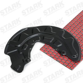 STARK Anchor Plate SKSPB-2340170 Front Axle Left Splash Plate Brake Disc Black Aluminium