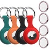 4 Pack AirTag Holder with Keychain - Anti-Lost Case