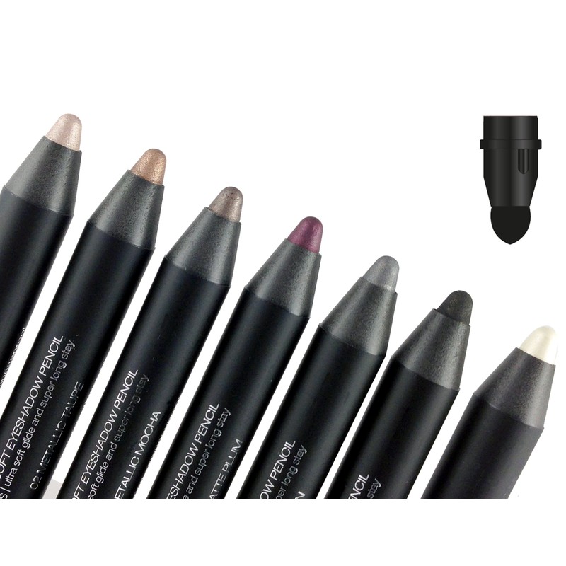 All Seven Eyeshadlow/Eyeliners shades plus Free Trio Sharpener Colour Eye
