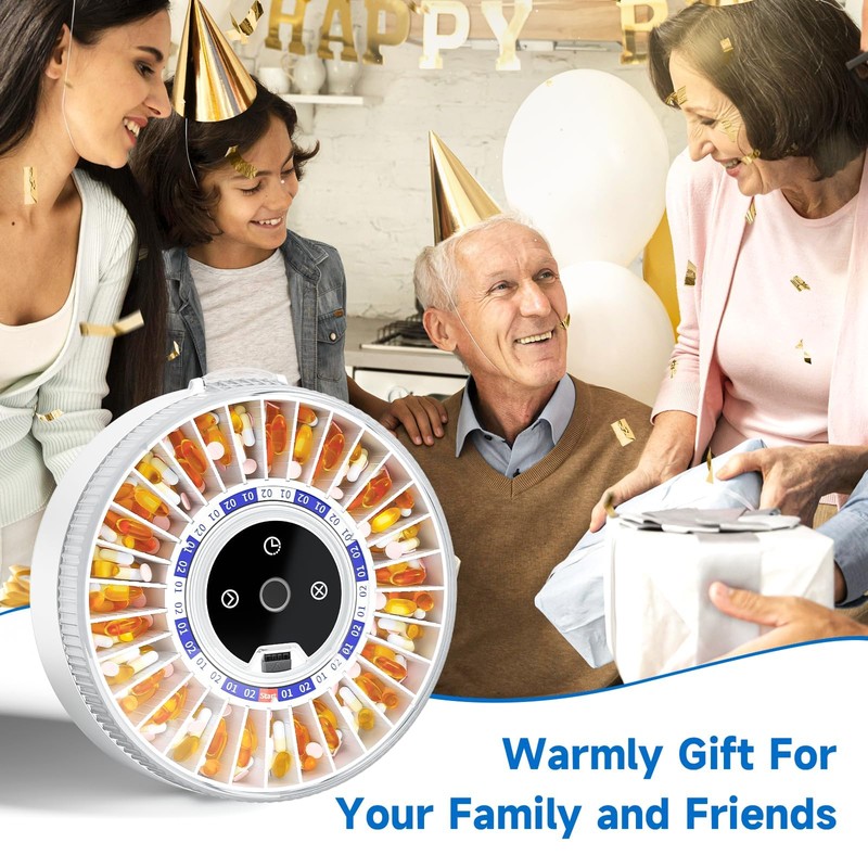 Bluetooth Automatic Pill Dispenser for Elderly with Alarm, APP Reminder