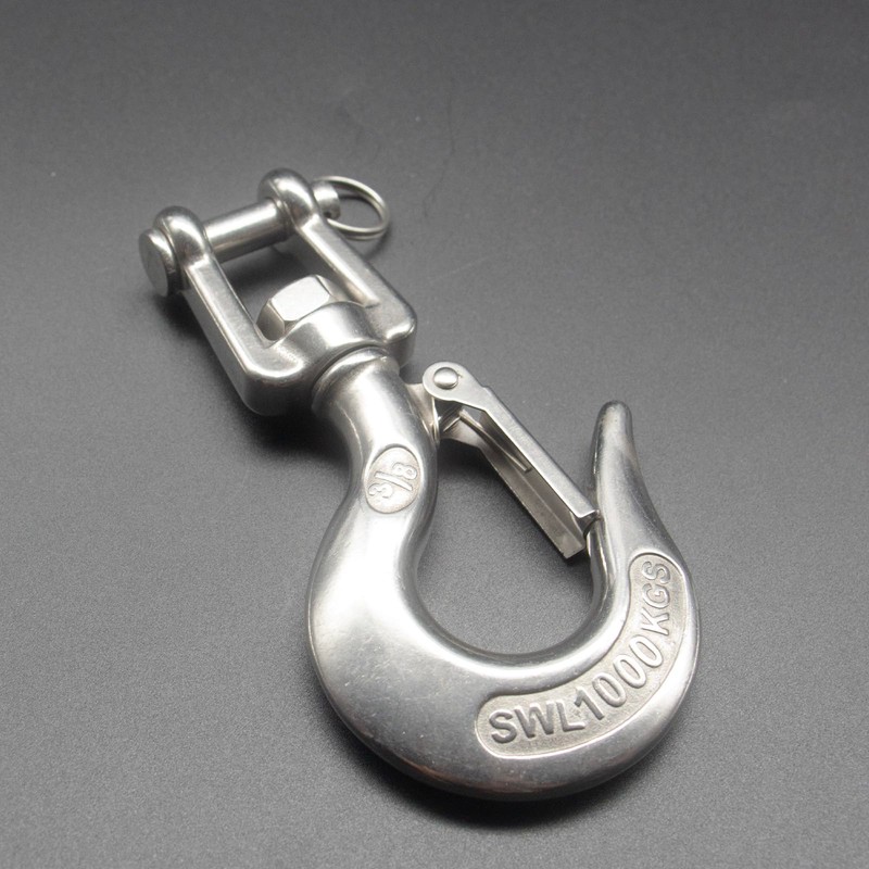 316 Stainless Steel Clevis Slip Hook with Swivel Lifting and