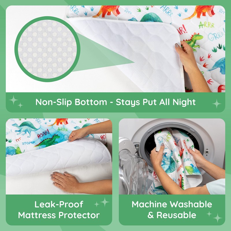 Potty Training Bed Pad, Mattress Protector for 100% Night Time