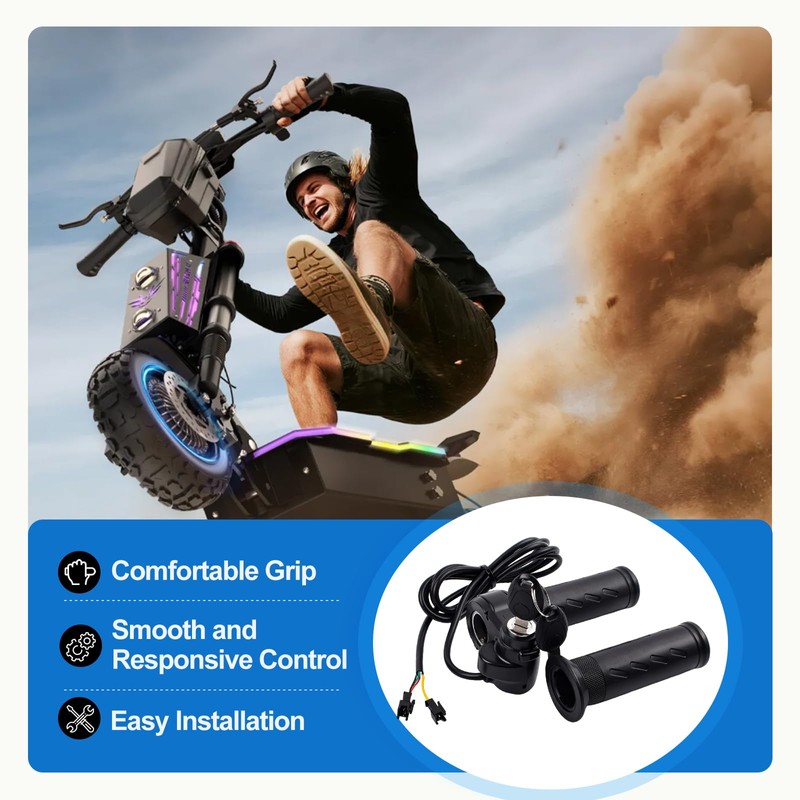 Full Twist Throttle Ridstar Q20 - Electric Bike Throttle Grip