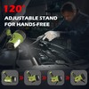 FORTO Rechargeable Spotlight Flashlight, 200000 Lumens Handheld Spotlight with Foldable