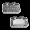 2 Pack Suction Cup Soap Dish Holder Soap Case Clear