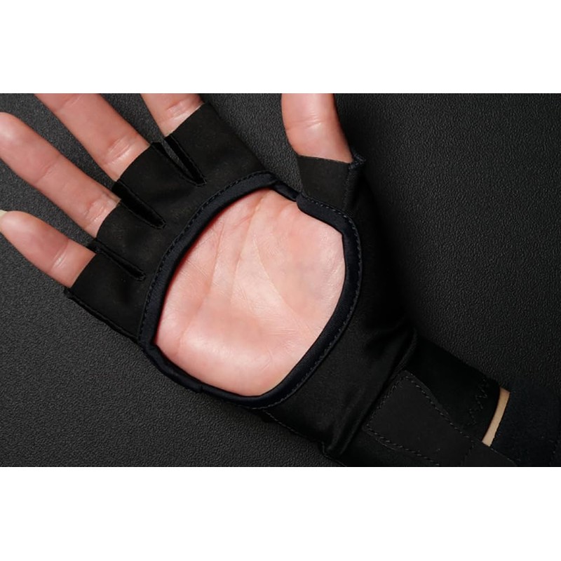 JACKALL Cooling UV Protection Gloves, Black, S