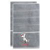 Rigg's 2 Pack Embroidered Kitchen Tea Towels Silver Grey 100%