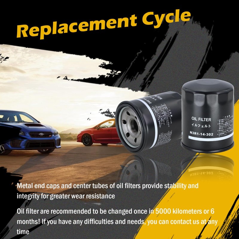 Kefly N3R1-14-302 Engine Oil Filters Fits for 2009-2011 Mazda RX-8,