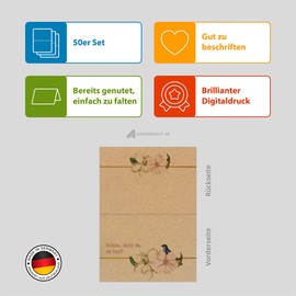 50 A7 Place Cards for Wedding, Birthday or Other Events (Assorted Designs)