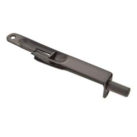 Emtek Flush Bolts Square and Radius Corners (12", Radius Corners, Flat Black)