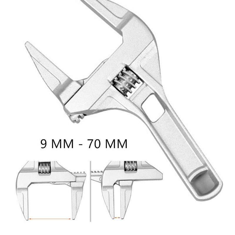 Adjustable Wrenches Open-End Wide Jaw Spanners Wrenches | 9-70mm |
