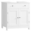 TEENFON Pedestal Sink Storage Cabinet with 2 Doors and Drawer,