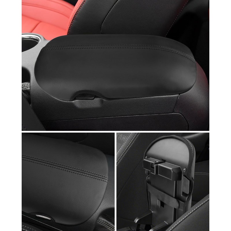 INTGET Car Center Console Cover for Ford Mustang Accessories 2015-2024