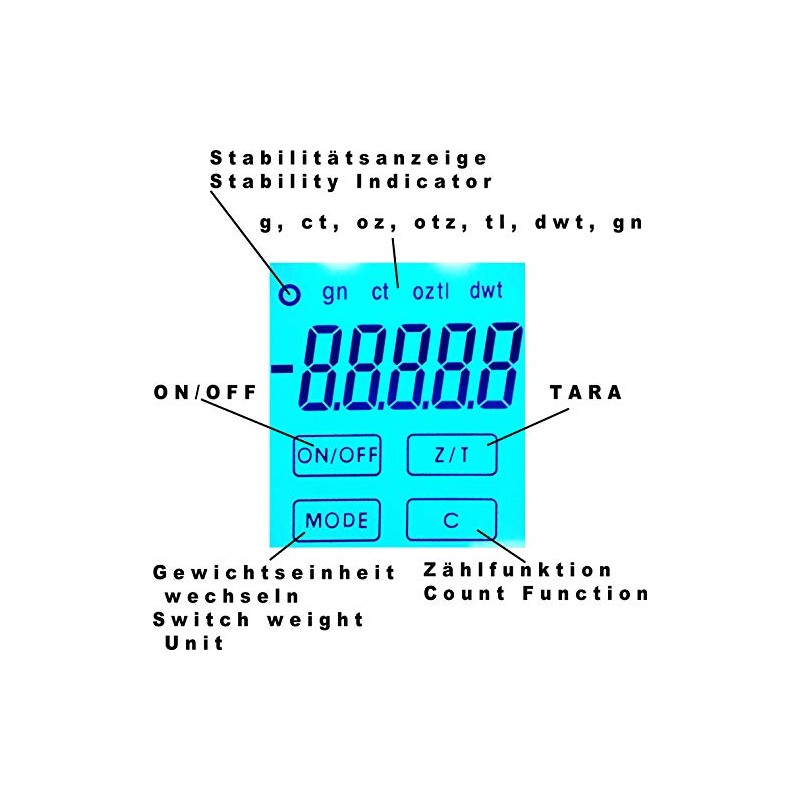 G&G TSB 500g/0.01g Pocket Scales Precision Digital Scales Gold Scales