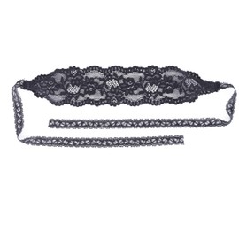 Bonnie Z. Leonardo Women Mysterious Black Lace Masks Lace Blindfold Eye Mask Beautiful Smile