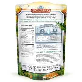 Paleo Pancake and Waffle Mix by Birch Benders, Made with Cassava, Coconut and Almond Flour, Just Add Water, 72 Ounce Family Size (12 Ounce 6-pack)