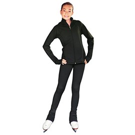 ChloeNoel JS792 Color Contrast Elite Jacket w/Pockets & Thumb Holes(Size AS, Black)