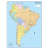 Cool Owl Maps South America Continent Wall Map - Rolled