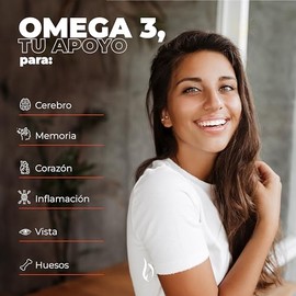 Omega 3-1400mg por Cpsula - Aceite de Salmon - EPA y DHA - 180 Cpsulas para 6 Meses - Omega-3 - Fish Oil Salmon Oil - Darfarma                        