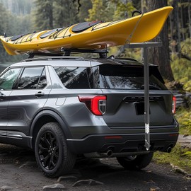 KUAFU Universal Kayak T-Load Loader Heavy-Duty Adjustable for Most Cars, Trucks, SUVs, Canoe and Kayak Mount Rack