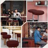 BLPRKOT Set of 2 Stool Covers, Round 30-40 cm, Luxurious