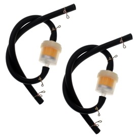 VOZINMOST 1/4 Gas Fuel Line Hose with Filters Kit Dirt Bike Fuel Filter with Motorcycle Fuel Line for Scooters, Generators, Mini Motos, Pocket Bikes(Pack of 2)