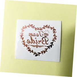 WOONEKY 40pcs Wedding Bride Stickers Safe Body Decorations for Bachelorette and Bridal Shower Favors Temporary for Fun Celebrations Rose Gold Heart Design