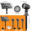 CLY Solar Landscape Spotlights, Solar Lights Outdoor IP66 Waterproof, Remote